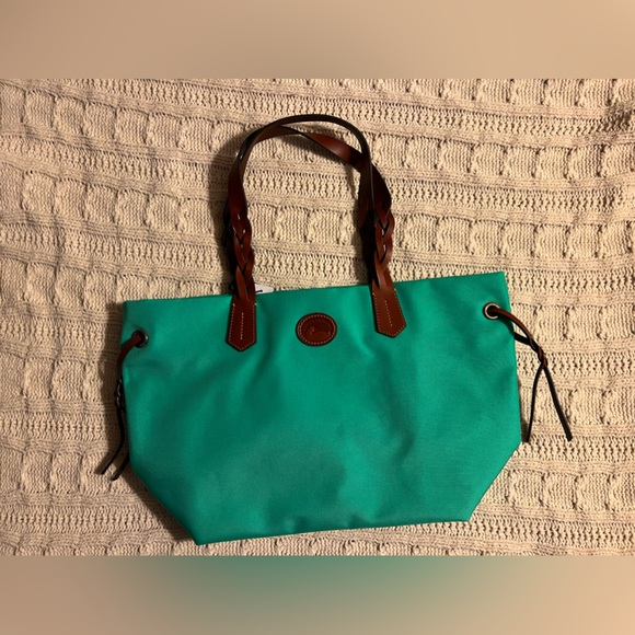 Dooney & Bourke Handbags - NWT Dooney & Bourke Mint Nylon Shopper Tote
